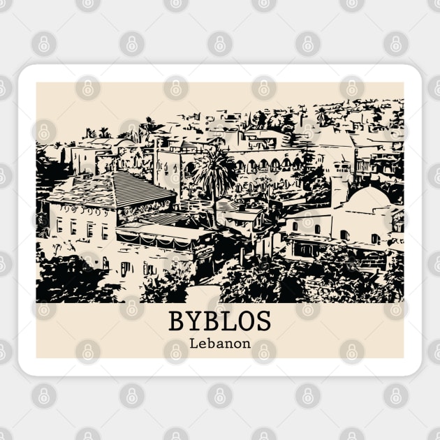Byblos - Lebanon Magnet by Lakeric